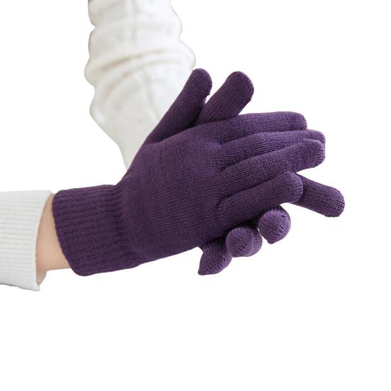 Зимние вязаные перчатки женские утолщенные теплые перчатки дышащие велосипедные перчатки с ветрозащитными эластичными манжетами для бега по делам вождения