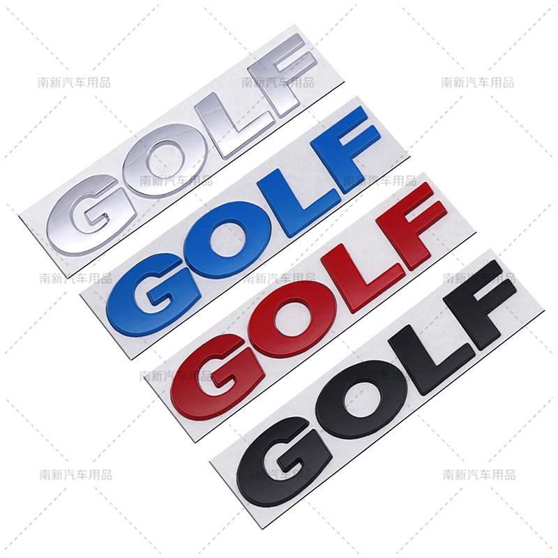 RSQ1 VW 2026 Hot 3D Metal Rear Trunk Emblem Decal Car Stickers For Volkswagen VW Golf Badge MK4 MK5 MK6 MK7 MK8 Golf 5 6 7 8 Decaorat