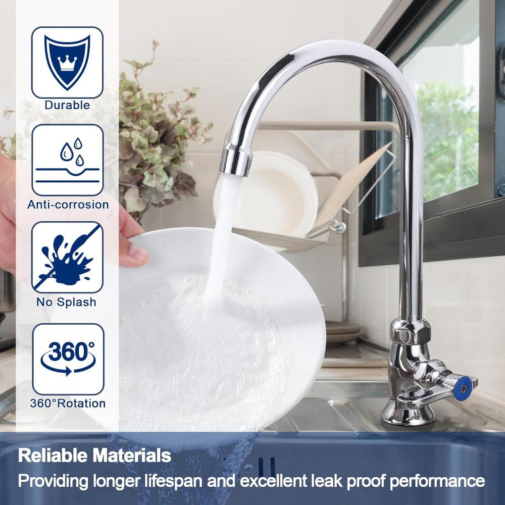 Однорычажный смеситель для холодной воды: Настольный кухонный кран только для холодной воды - Латунный хозяйственный кран для уличной мойки - Коммерческий барный кран для воды