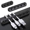Creative Silicone Cable Organizer: Multifunctional, Self-Adhesive Storage Clip for Car & Desktop