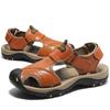 Мужские сандалии Кожаные мужские пляжные римские сандалии Мужская повседневная обувь Шлепанцы Мужская спортивная пляжная обувь