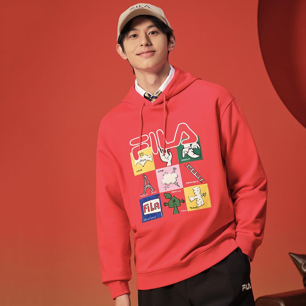 New FILA ORIGINALE Sweatshirt Unisex Legend Red F11U519204F-RD