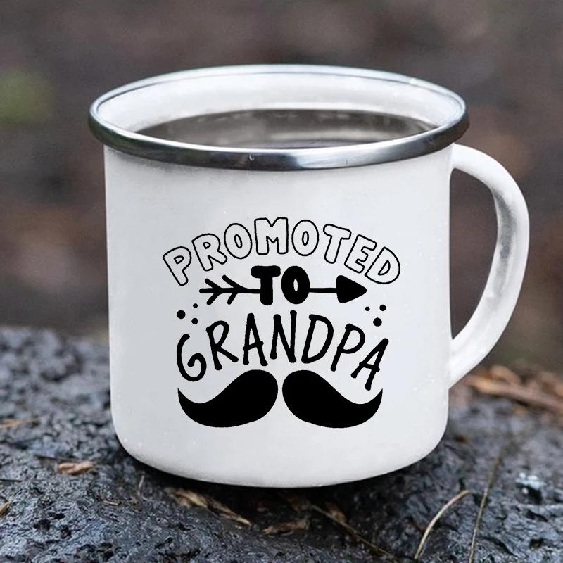 Оригинальные чашки для завтрака, чтобы сублимировать лучший в мире дедушка принт креативные эмалированные кофейные кружки чашка кофе кружка для путешествий кавайное пиво