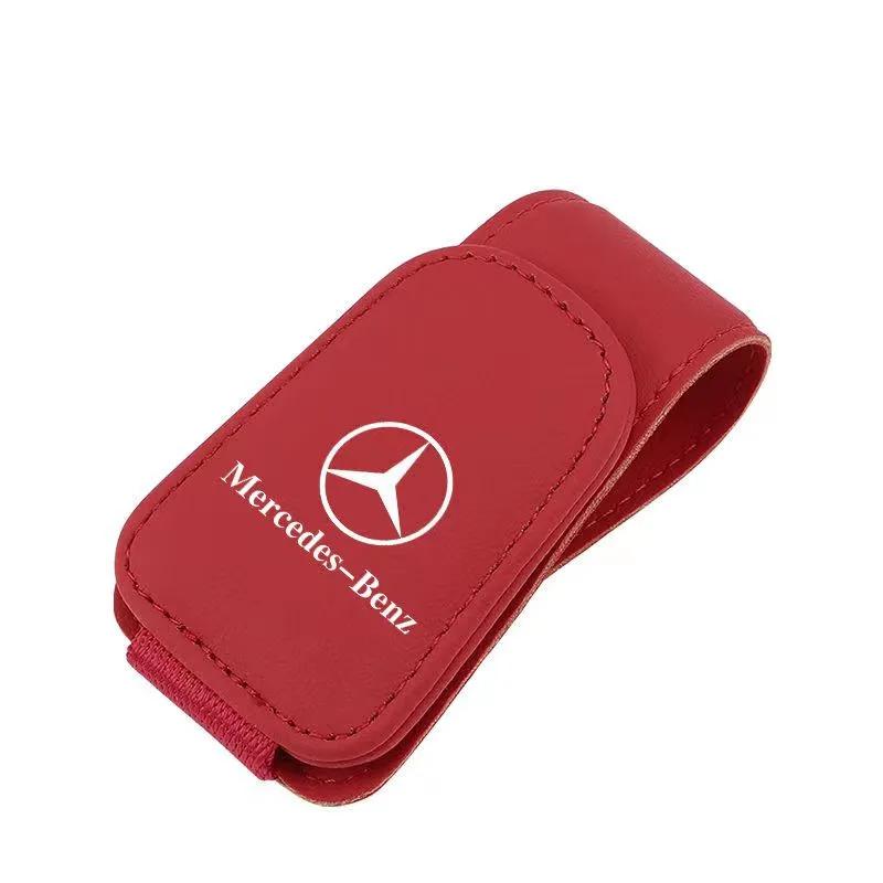 FIQ4 Hot 2025 Car Sun Visor Glasses Clip Ticket Card Storage Clamp For MERCEDES BENZ W203 W204 W205 W209 W210 W211 W212 W176 W166 W16