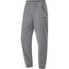 Li Ning Fitness Series Solid Color Mid Waist Comfortable Breathable Versatile Fleece Lined Warm Knitted Sports Pants Men Pants Smoke-Gray AYKT791-1