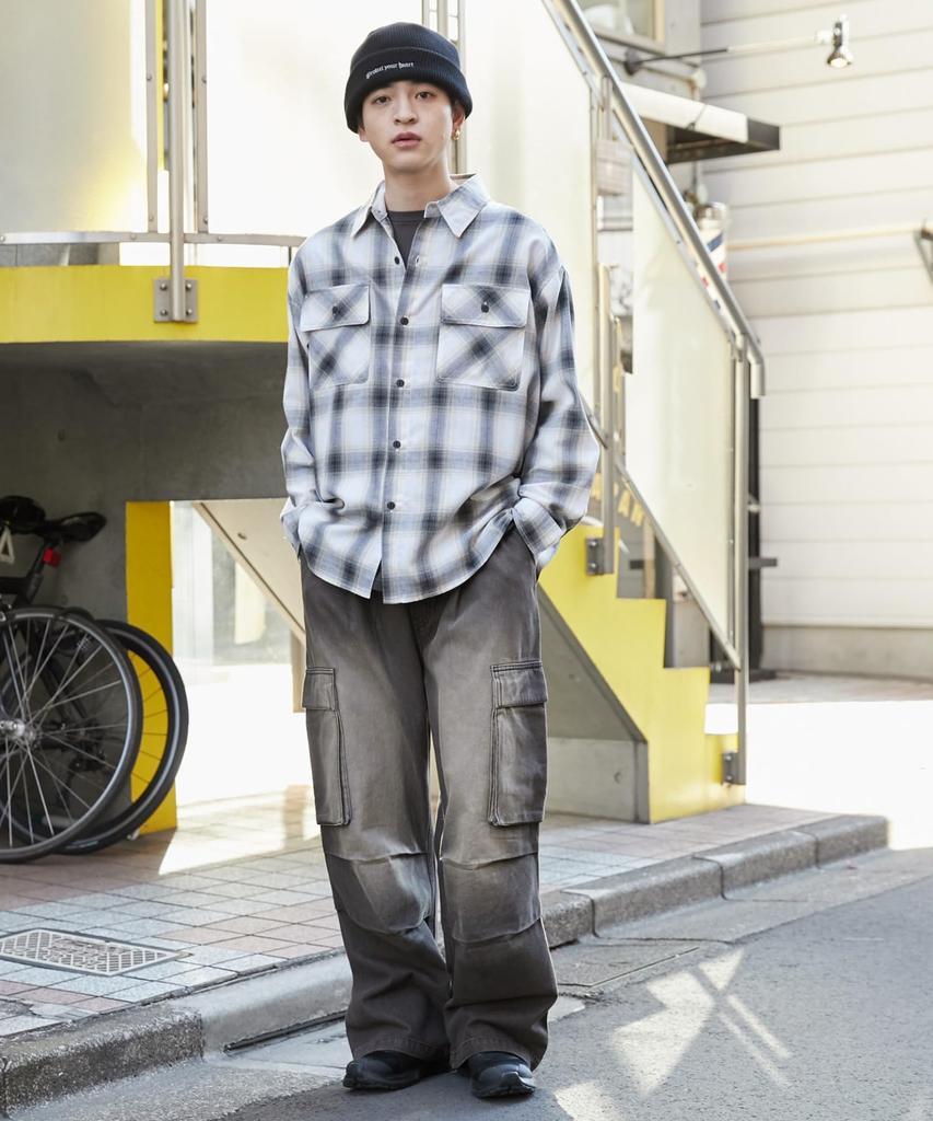 WEGO Средний Деним Легкие Карго Широкие Штанины Корейский Средний Средний Деним Мужские Брюки, Брюки, Уличная Одежда, Спорт, На Открытом Воздухе, Стиль, Весна, Лето, Осень,