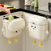 Wall-mounted Kitchen Trash Can with Lid Large Capacity Strong Load-bearing Kitchen Hanging