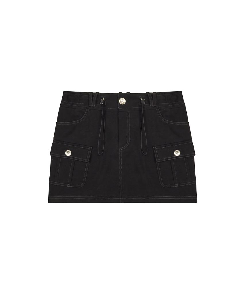 Latizen L2 Pocket Mini Skirt(Black)