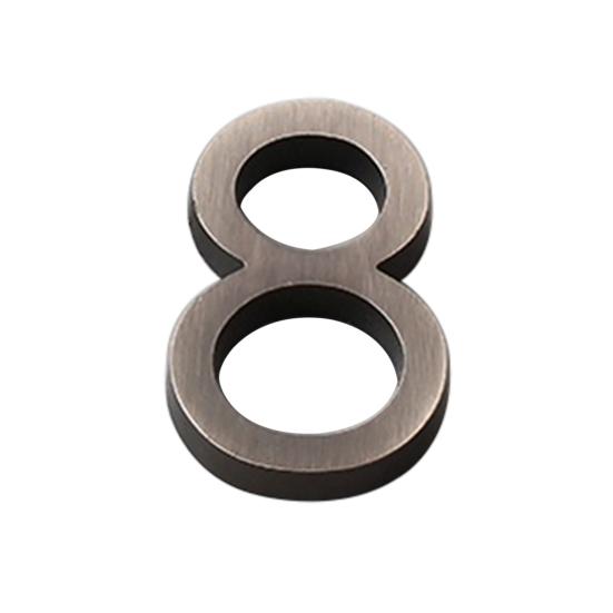 Пластина с цифровым покрытием, твердый АБС-пластик, гальваника, номер дверной таблички