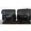 Hand-Crafted Black 2 Saddle Bags Motorcycle Vintage Leather Side Pouch Panniers