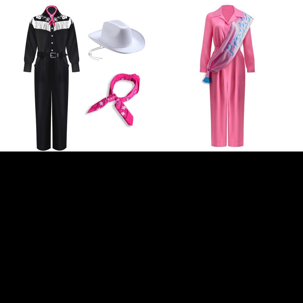 Костюм для косплея по фильму «Барби» 2023 года из ледяной конопляной ткани с полиуретановым материалом