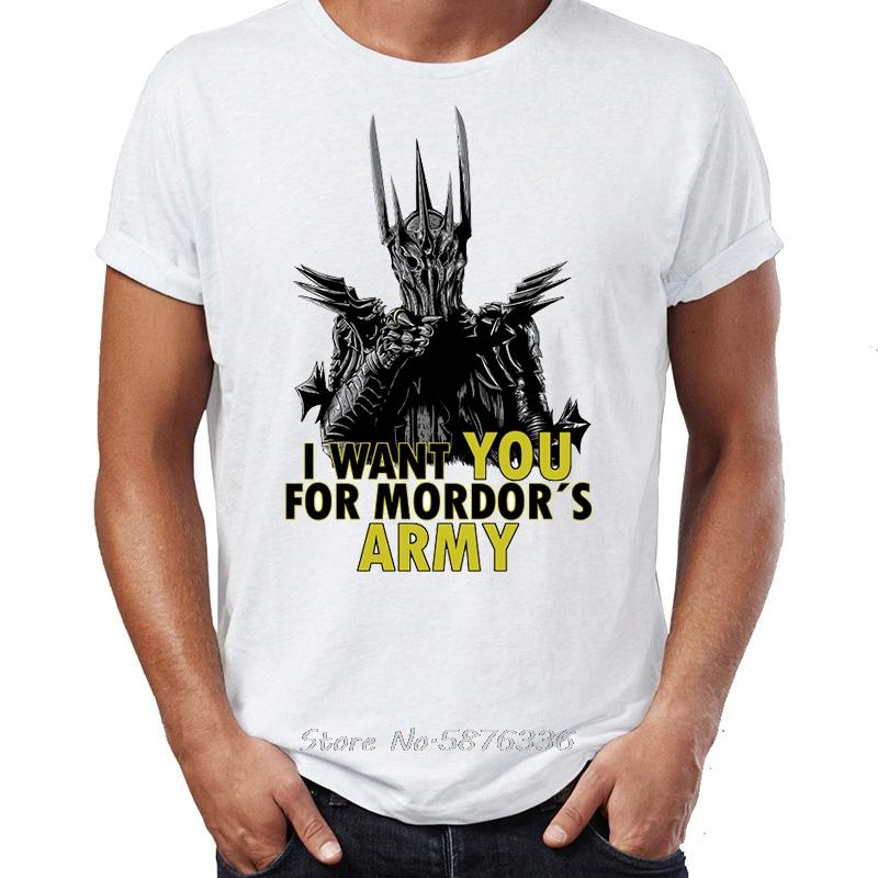 Mens T Shirt Vincent Van Gogh The Starry Night With Middle Earth Sauron Tower Printed Tees