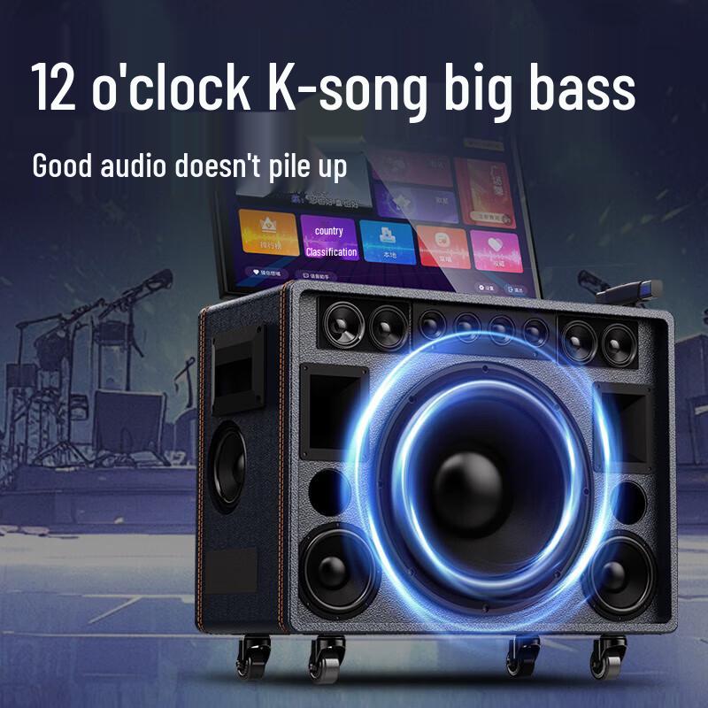 Shanshui Q129 Portable Outdoor KTV Speaker with Display