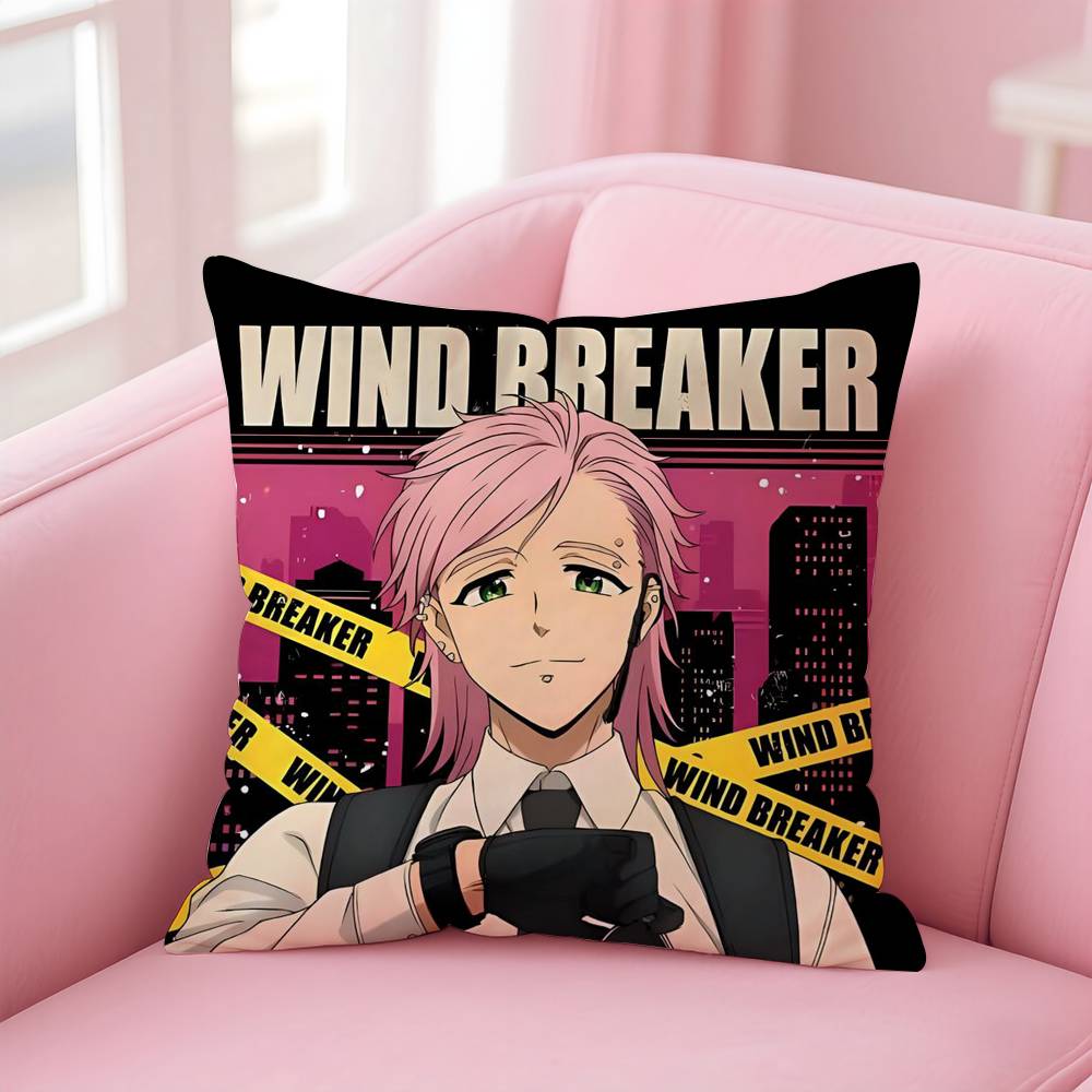 Anime W-WIND BREAKER Pillow Case Pattern Printing Pillowcase Living Room Sofa Cushion Cover Bedroom Room Decor