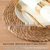 Rattan Heat-Resistant Insulation Mat for Pots, Bowls, Plates, Coasters, Teapots, and Casseroles.