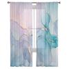 Молодежные прозрачные шторы для спальни, мраморные, бирюзовые, розовые, кухонные шторы для учебы, гостиной, праздничного декора, тюлевые шторы
