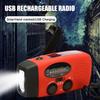 Solar Emergency Radio with LED Flashlight SOS Alarm Weather Forecast Emergency Crank AM/FM Radio USB Mobile Phone Charger