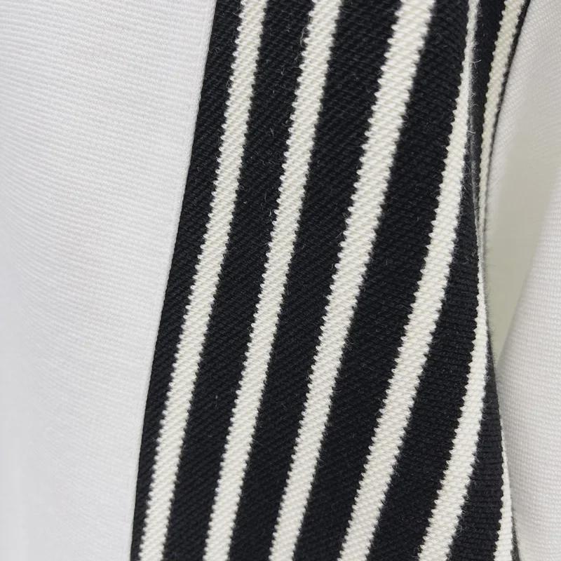 Мужской повседневный свитер и куртка в полоску с круглым вырезом и длинным рукавом