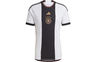 adidas Футбольная футболка сборной Германии домашняя с принтом эмблемы Чемпионата мира по футболу 2022 в Катаре HJ9606
