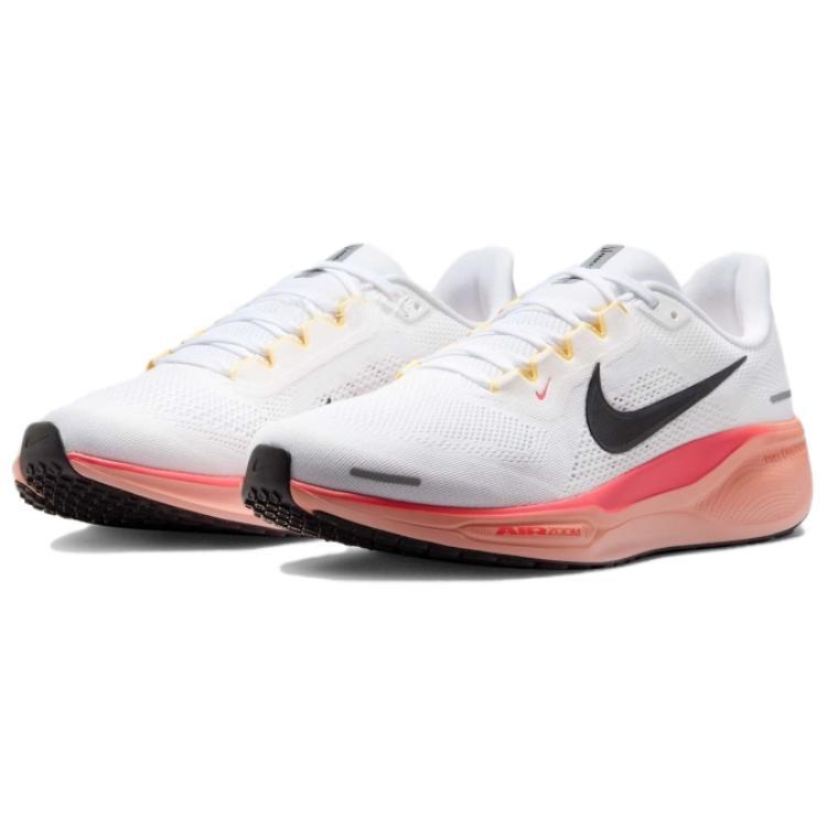 Nike Zoom Pegasus 41 Anti Slip Wear Resistant Low Top Casual Running Shoes Men's White Orange Sneakers Casual IB6656-108
