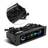5 Fans Speed Controller CPU Temperature Sensor Computer Cooling Drive Bay Front LCD Panel