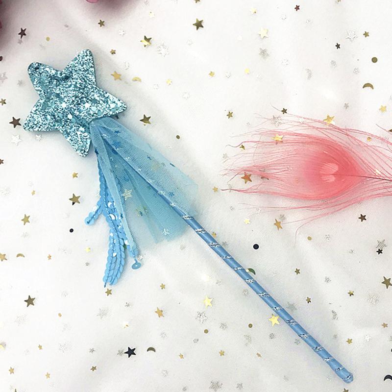 Sale Cute Dreamlike Five Pointed Star Fairy Wand Kids Stick Girl Birthday Gift