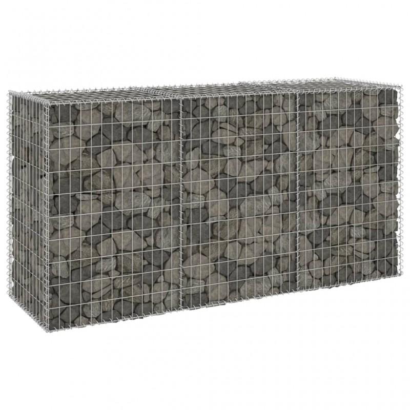 Day and Night - Day and Night Gabion Wall with Galvanized Steel Covers 200x60x100 Cm