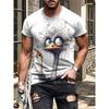 Ostrich Graphic 3d Printed Funny Animal T-Shirts for Men Women Fashion Summer Casual Tees Loose T Shirts