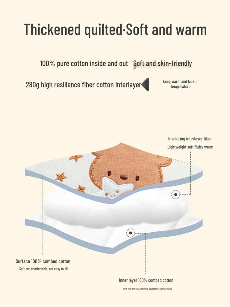 Плотный хлопковый пеленальный одеяло для новорожденных на осень/зиму - Класс А, для мамы и малыша