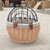 Bicycle Storage Basket Large Capacity Universal Easy To Install Handwoven Pet Seat Front Handlebars Carrier Bike Accessories