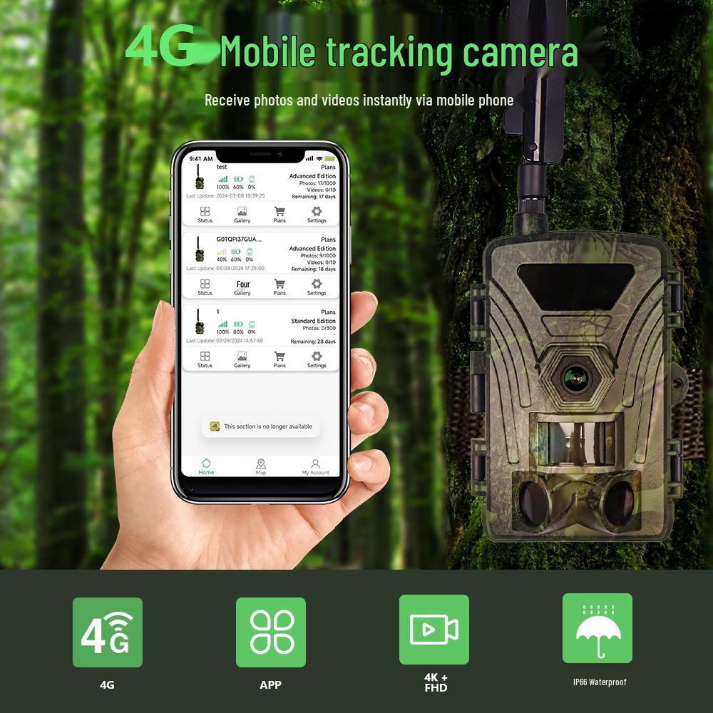 New 4G 4K 60MP Infrared Wildlife Camera with Night Vision - Model PR802LTE