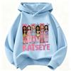 Kids KATSEYE Cartoon Character Hoodie Girls Long Sleeve Hooded Sweatshirt Group Graphic Pullover Children Casual Street Tops