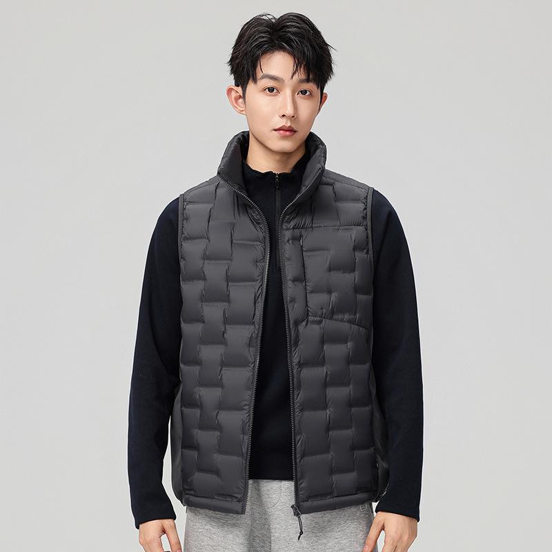 Unisex High-End Lightweight Down Vest, Outdoor Sports, 90% White Duck Down Jacket.