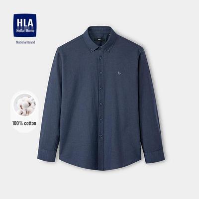 Мужская повседневная рубашка с длинным рукавом HLA, новинка сезона Осень 2026