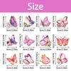 12/24pcs Butterfly flower Cake Topper Pink Purple Fairy Butterfly Cake Decoration Girl Birthday Wedding Party Decor Supplies