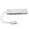 USB-концентратор RJ45, высокоскоростной ПВХ-медный широкосовместимый адаптер USB-Ethernet для телефона, 480 Мбит/с