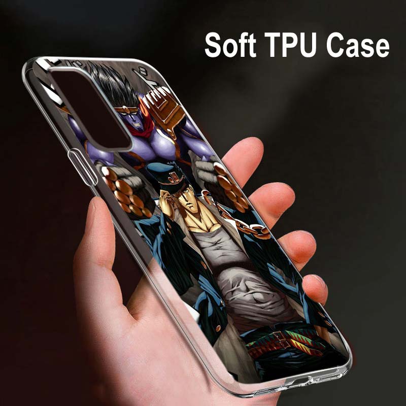 Jojo's Bizarre Adventure Jojo для OPPO Reno7 SE 6 5 ZF 4G 5G Find X2 X3 Neo Lite Pro Plus прозрачный мягкий чехол для телефона