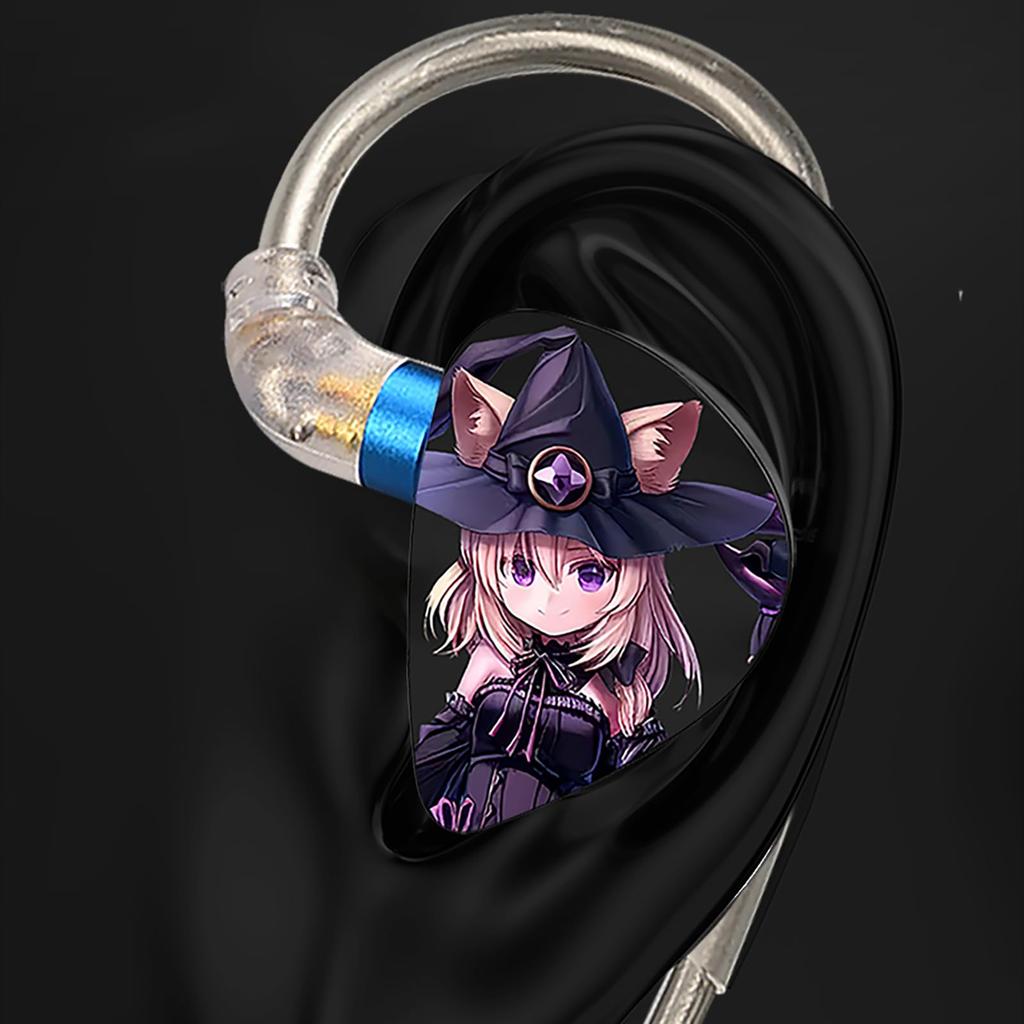 Linsoul CVJ Night Elf Гибридные динамические наушники с двойным динамическим драйвером 8 мм Недавно разработанный динамический драйвер с алмазной диафрагмой DLC Эргономичный дизайн