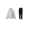 Under Armour Solid Color Casual Hoodie Long Sleeve Brand Logo Print Breathable Knitted Sports Pants Casual Sports Suit 23600801-009+23600703-001