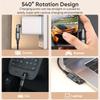 AUFU 540 Rotation PD240W USB3.1 Usb C to Type C OTG Adapter 5A Fast Charge Cable Converter for iPhone 16 MacBook Samsung Xiaomi 3