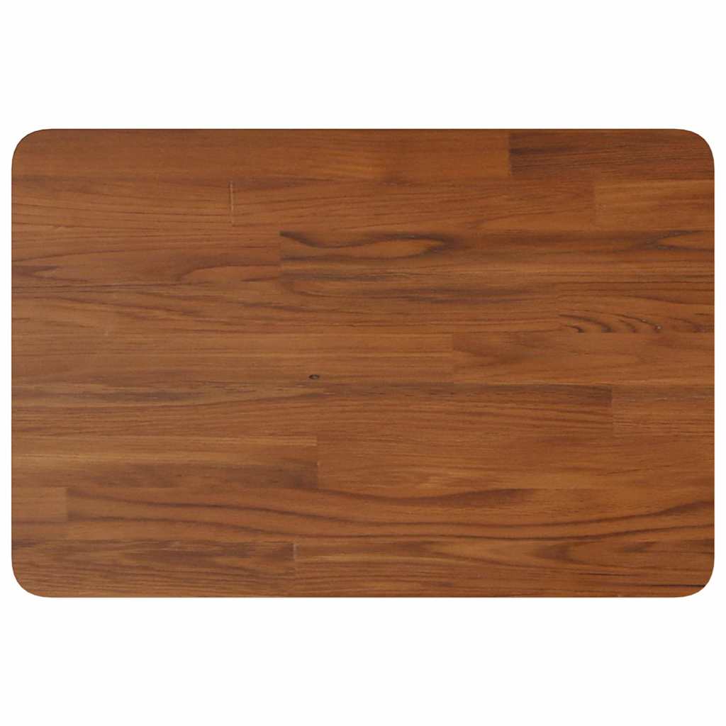 vidaXL Waschtischplatte Dunkelbraun 60x40x1,5 cm Massivholz Behandelt