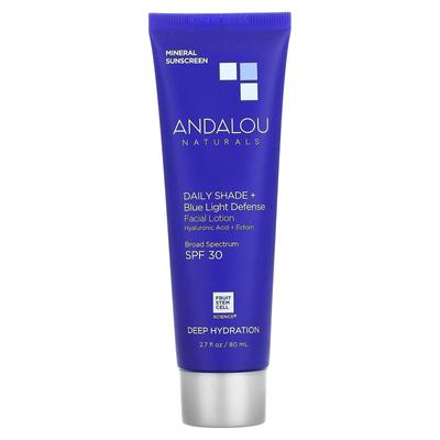 Daily Shade + Blue Light Defense Facial Lotion, SPF 30, глубокое увлажнение, 2,7 жидких унций (80 мл)