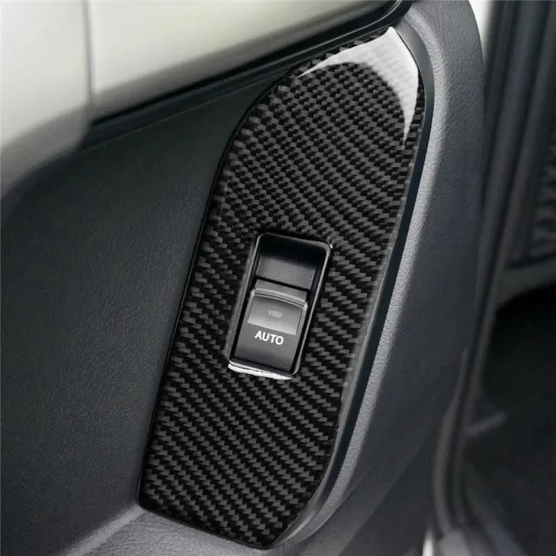 Подходит для Toyota Land Cruiser Prado 2010-2018 Автомобильные аксессуары, панель стеклоподъемника, декоративная наклейка на автомобиль из углеродного волокна