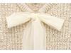 Spring 2025 Women's Fashion: European American Style Transparent Yarn Bow Brooch Cardigan