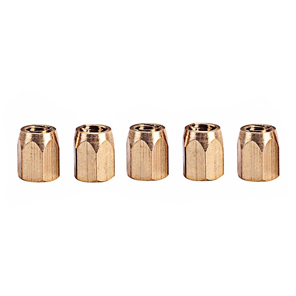 5 Pcs Golden Guitar Truss Nut Metal Electric Guitar Nut Brass Truss Nut For Electric Guitar