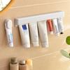 Современный держатель для зубной пасты Легко устанавливается Экономия места Органайзеры для зубной пасты и средств по уходу за кожей для гладких поверхностей