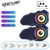 Kebidumei G1 Bluetooth-гарнитура для мотошлема, интерком, MP3-плеер, динамик 1000 мАч, водонепроницаемые наушники, интерфон 500 м