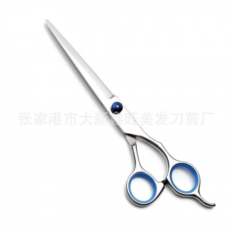 Professional Pet Grooming Scissors Set 7 Inch Curved Tip Shears 6 Straight Toothed Thinning Dogs Cats