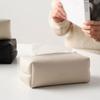 Artificial Leather Tissue Box Desktop Decoration Napkin Holder Tissue Storage Box  Living Room