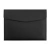 Leather Leather File Folder Large Capacity Briefcase Stationery Dustproof Document Bag  Women Men
